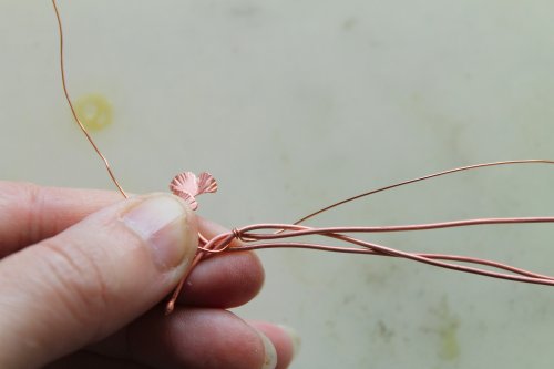 Oksana Truhan's Woven Wire Ginko Ring - , Wire Weaving, Weaving, Wire Weaving, Weaving Wire, woven wire ginko ring