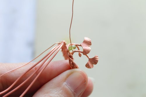 Oksana Truhan's Woven Wire Ginko Ring - , Wire Weaving, Weaving, Wire Weaving, Weaving Wire, woven wire ginko ring