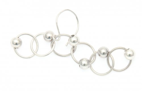 Kylie Jones's Beaded Rings Earrings - , Chain Maille Jewelry, Making Chain, Chain Making , beaded rings earrings