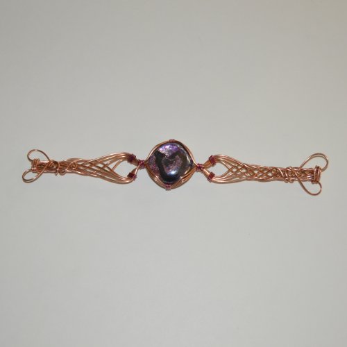 Deborah Kelly's Braided Band Bracelet - , Contemporary Wire Jewelry, Weaving, Wire Weaving, Weaving Wire, braided band bracelet