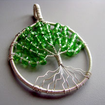 Albina Manning's Tree of Life - , Contemporary Wire Jewelry, Coiling, Coiling Wire, Wire Coiling, 