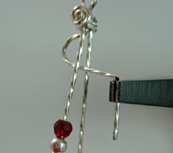 Sonja Kiser's Love Drop Earrings - , Contemporary Wire Jewelry, Wire Wrapping, Wrapping, Wire Wrapping Jewelry, 