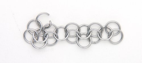 Kylie Jones's Chain Maille Bail for a Stone Donut - , Chain Maille Jewelry, Making Chain, Chain Making , chain maille bail for stone donut