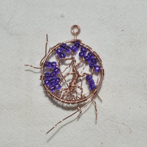 Deborah Kelly's Tree of Life Earrings - , Classic Wire Jewelry, Lashing, Wire Lashing, Wire Wrapping, Wrapping, Wire Wrapping Jewelry, , tree of life earrings