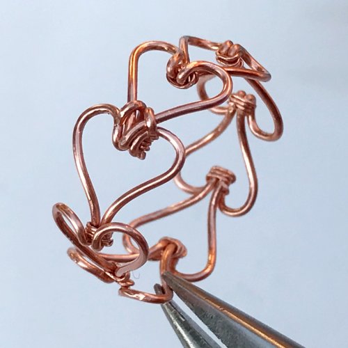 Erika Pal's Wire Heart Ring - , Contemporary Wire Jewelry, Wire Wrapping, Wrapping, Wire Wrapping Jewelry, wire heart ring