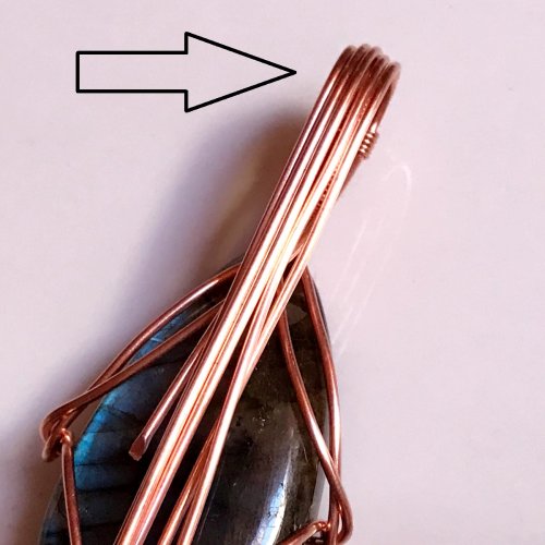 Erika Pal's Flow Pendant - , Contemporary Wire Jewelry, Loops, Wire Loop, Wrapped Wire Loop, Wire Wrapping, Wrapping, Wire Wrapping Jewelry, flow pendant