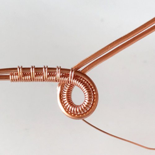 Erika Pal's Capturing Loops Pendant - , Wire Weaving, Weaving, Wire Weaving, Weaving Wire, Capturing loops pendant