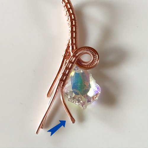 Erika Pal's Capturing Loops Pendant - , Wire Weaving, Weaving, Wire Weaving, Weaving Wire, Capturing loops pendant