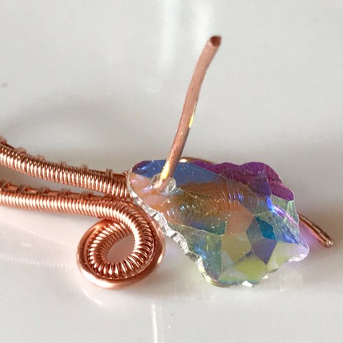 Erika Pal's Capturing Loops Pendant - , Wire Weaving, Weaving, Wire Weaving, Weaving Wire, Capturing loops pendant