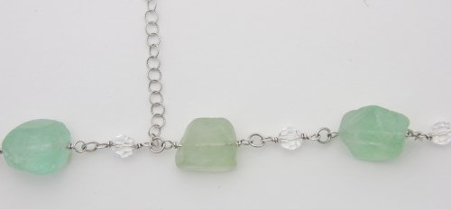 Kylie Jones's Chunky Fluorite Nugget Bracelet - , Contemporary Wire Jewelry, Making Chain, Chain Making , chunky fluorite bracelet