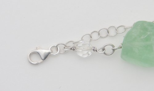 Kylie Jones's Chunky Fluorite Nugget Bracelet - , Contemporary Wire Jewelry, Making Chain, Chain Making , chunky fluorite bracelet