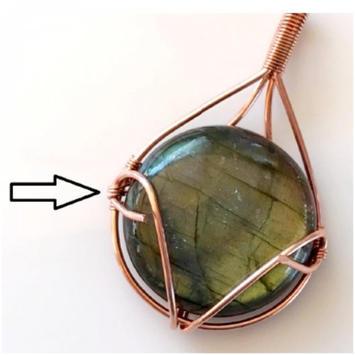 Erika Pal's Wire Wrapped Cabochon Pendant - , Classic Wire Jewelry, Wire Wrapping, Wrapping, Wire Wrapping Jewelry, wire wrapped cabochon pendant