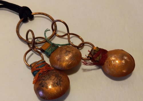 Judy Freyer Thompson's Singing Bells - , Metalwork, Cutting, Cutting Tool, Cutters, Dapping, Dapping Jewelry, Filing, Finishing, singing bells necklace