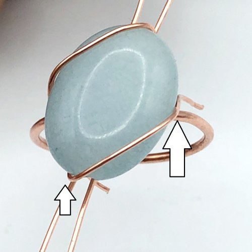 Erika Pal's Daintiness Wrap Ring  - , Contemporary Wire Jewelry, Wire Wrapping, Wrapping, Wire Wrapping Jewelry, wrap ring