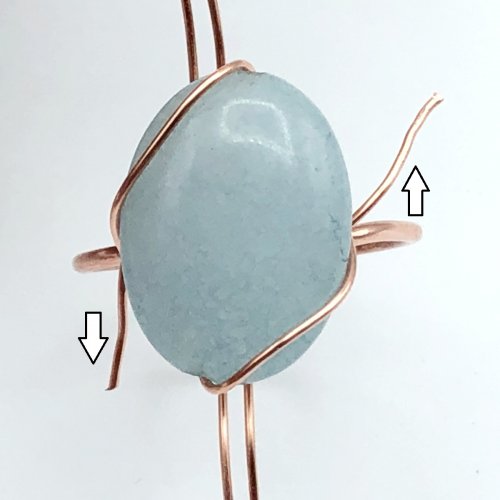 Erika Pal's Daintiness Wrap Ring  - , Contemporary Wire Jewelry, Wire Wrapping, Wrapping, Wire Wrapping Jewelry, wrap ring