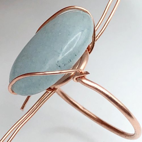 Erika Pal's Daintiness Wrap Ring  - , Contemporary Wire Jewelry, Wire Wrapping, Wrapping, Wire Wrapping Jewelry, wrap ring