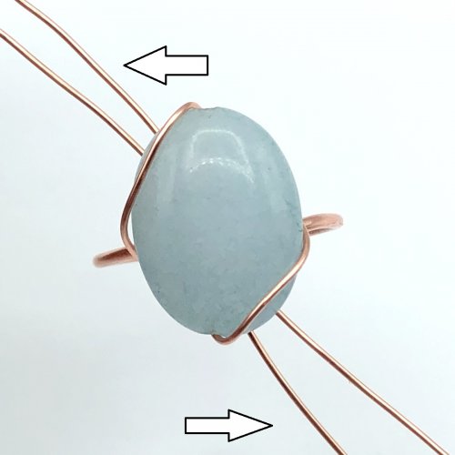 Erika Pal's Daintiness Wrap Ring  - , Contemporary Wire Jewelry, Wire Wrapping, Wrapping, Wire Wrapping Jewelry, wrap ring