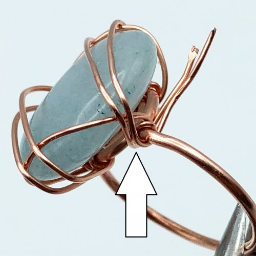 Erika Pal's Daintiness Wrap Ring  - , Contemporary Wire Jewelry, Wire Wrapping, Wrapping, Wire Wrapping Jewelry, wrap ring