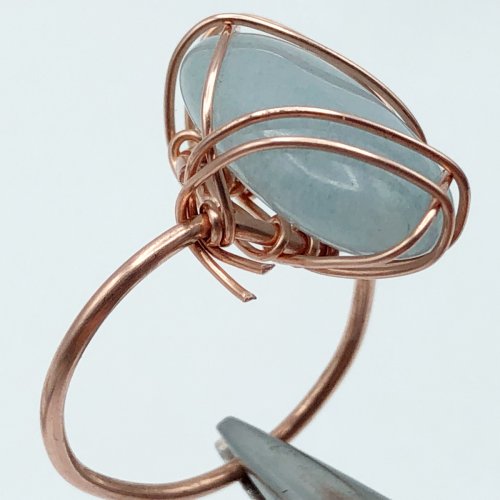 Erika Pal's Daintiness Wrap Ring  - , Contemporary Wire Jewelry, Wire Wrapping, Wrapping, Wire Wrapping Jewelry, wrap ring