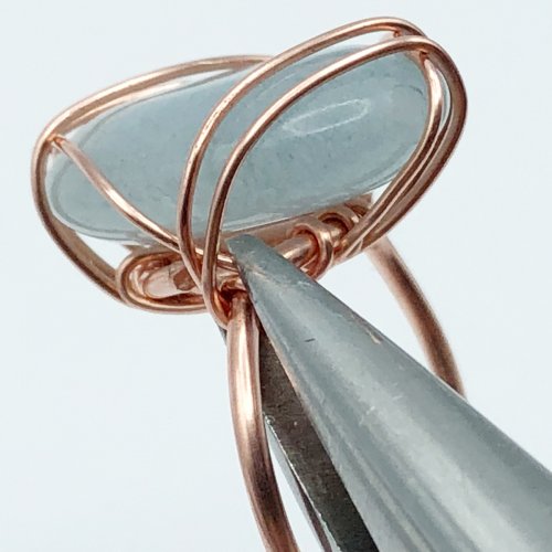 Erika Pal's Daintiness Wrap Ring  - , Contemporary Wire Jewelry, Wire Wrapping, Wrapping, Wire Wrapping Jewelry, wrap ring