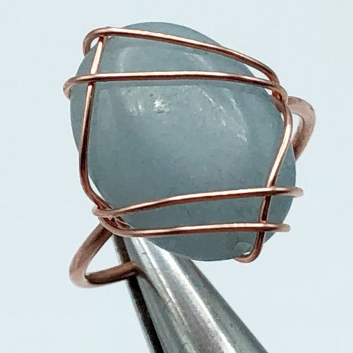 Erika Pal's Daintiness Wrap Ring  - , Contemporary Wire Jewelry, Wire Wrapping, Wrapping, Wire Wrapping Jewelry, wrap ring