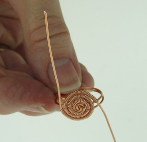 Susan Barzacchini's Swirl Ring - , Contemporary Wire Jewelry, Coiling, Coiling Wire, Wire Coiling, swirl ring