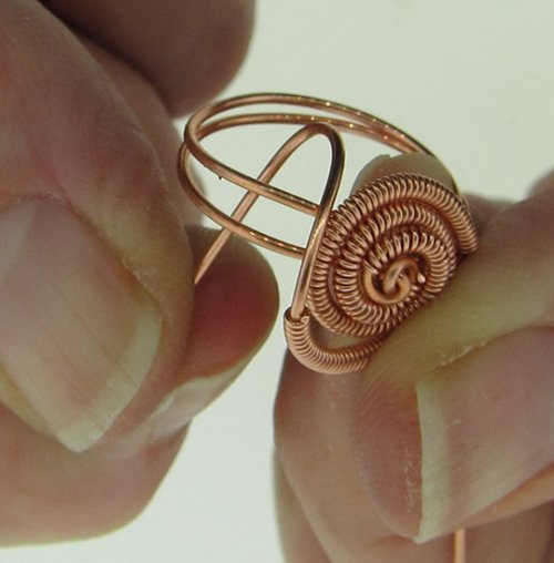 Susan Barzacchini's Swirl Ring - , Contemporary Wire Jewelry, Coiling, Coiling Wire, Wire Coiling, swirl ring