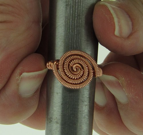 Susan Barzacchini's Swirl Ring - , Contemporary Wire Jewelry, Coiling, Coiling Wire, Wire Coiling, swirl ring