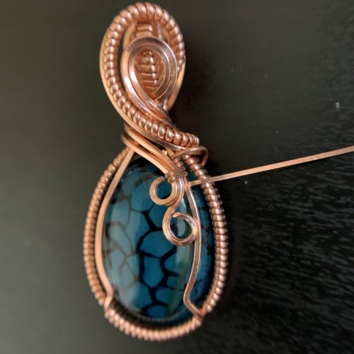 Kendra Austin's Classic Wire Wrapped Cabochon - Secure the Front Loops, Classic Wire Jewelry, Wire Wrapping, Wrapping, Wire Wrapping Jewelry, Classic wire wrapped cabochon