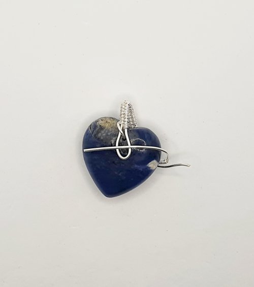 Natalie Patten's Top Drilled Stone Pendant - , Wire Weaving, Wire Wrapping, Wrapping, Wire Wrapping Jewelry, Weaving, Wire Weaving, Weaving Wire, top drilled tone woven bail