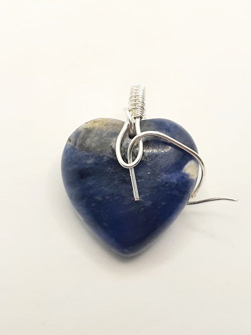 Natalie Patten's Top Drilled Stone Pendant - , Wire Weaving, Wire Wrapping, Wrapping, Wire Wrapping Jewelry, Weaving, Wire Weaving, Weaving Wire, top drilled tone woven bail