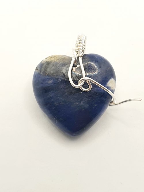 Natalie Patten's Top Drilled Stone Pendant - , Wire Weaving, Wire Wrapping, Wrapping, Wire Wrapping Jewelry, Weaving, Wire Weaving, Weaving Wire, top drilled tone woven bail