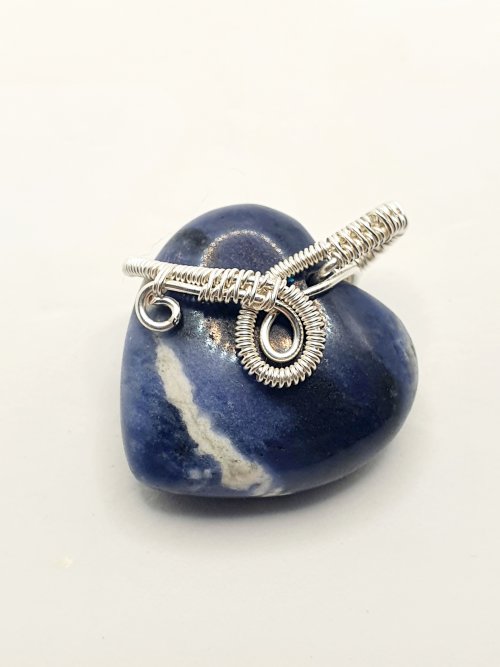 Natalie Patten's Top Drilled Stone Pendant - , Wire Weaving, Wire Wrapping, Wrapping, Wire Wrapping Jewelry, Weaving, Wire Weaving, Weaving Wire, top drilled tone woven bail