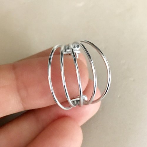 Erika Pal's Brightness Ring - , Contemporary Wire Jewelry, Coiling, Coiling Wire, Wire Coiling, Brightness ring