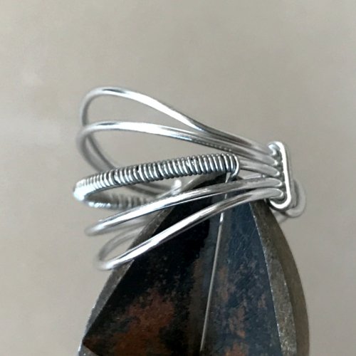 Erika Pal's Brightness Ring - , Contemporary Wire Jewelry, Coiling, Coiling Wire, Wire Coiling, Brightness ring