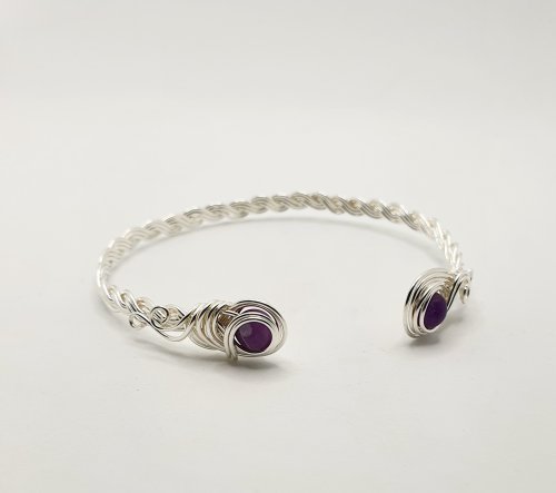 Braided Wire Cuff | Contemporary Wire Jewelry