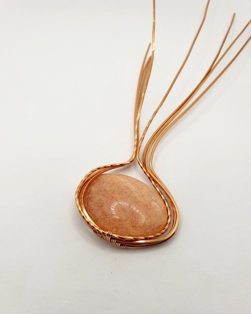 Natalie Patten's Classic Wrap Pumpkin Pendant - , Classic Wire Jewelry, Wire Wrapping, Wrapping, Wire Wrapping Jewelry, Weaving, Wire Weaving, Weaving Wire, wire wrap pumpkin pendant