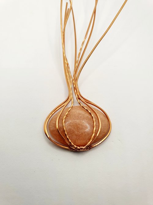 Natalie Patten's Classic Wrap Pumpkin Pendant - , Classic Wire Jewelry, Wire Wrapping, Wrapping, Wire Wrapping Jewelry, Weaving, Wire Weaving, Weaving Wire, wire wrap pumpkin pendant