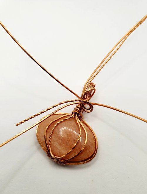 Natalie Patten's Classic Wrap Pumpkin Pendant - , Classic Wire Jewelry, Wire Wrapping, Wrapping, Wire Wrapping Jewelry, Weaving, Wire Weaving, Weaving Wire, wire wrap pumpkin pendant