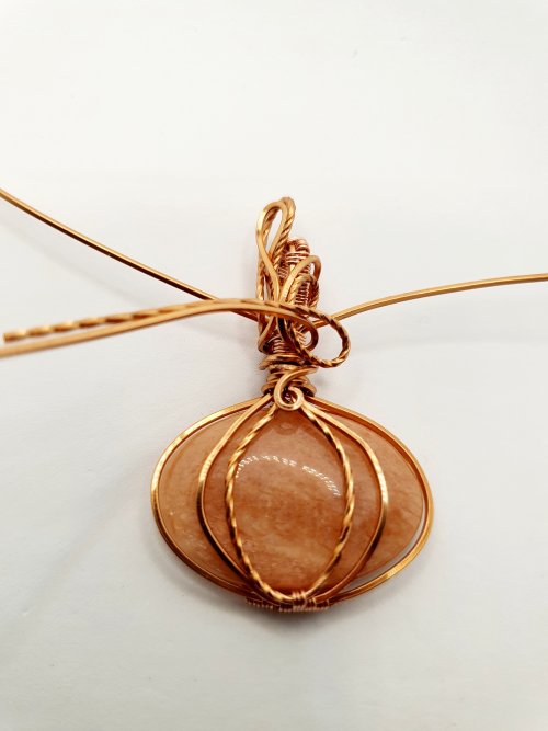 Natalie Patten's Classic Wrap Pumpkin Pendant - , Classic Wire Jewelry, Wire Wrapping, Wrapping, Wire Wrapping Jewelry, Weaving, Wire Weaving, Weaving Wire, wire wrap pumpkin pendant