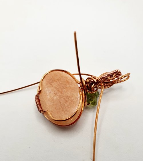 Natalie Patten's Classic Wrap Pumpkin Pendant - , Classic Wire Jewelry, Wire Wrapping, Wrapping, Wire Wrapping Jewelry, Weaving, Wire Weaving, Weaving Wire, wire wrap pumpkin pendant