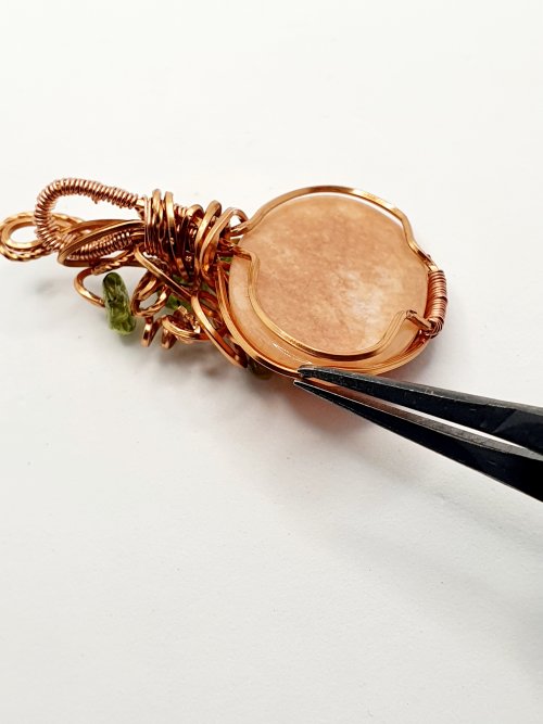 Natalie Patten's Classic Wrap Pumpkin Pendant - , Classic Wire Jewelry, Wire Wrapping, Wrapping, Wire Wrapping Jewelry, Weaving, Wire Weaving, Weaving Wire, wire wrap pumpkin pendant