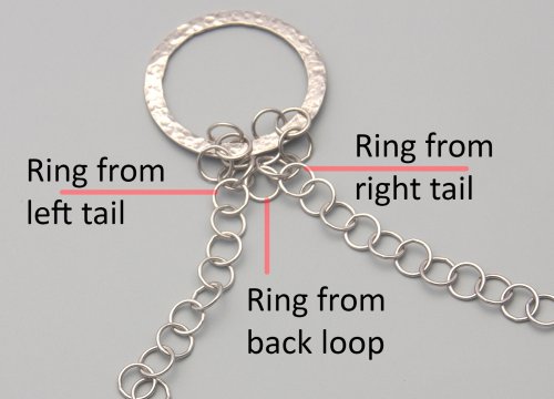 Kylie Jones's Flowing Chain Pendant - , Contemporary Wire Jewelry, Beads, Flowing chain pendant