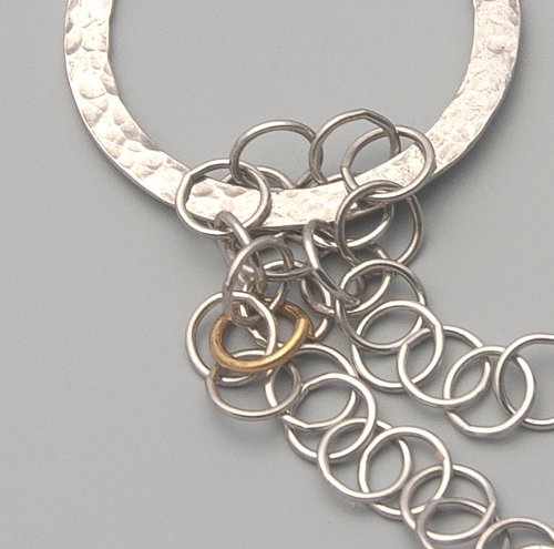 Kylie Jones's Flowing Chain Pendant - , Contemporary Wire Jewelry, Beads, Flowing chain pendant