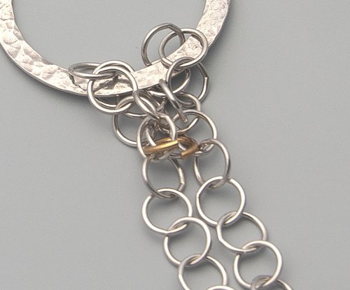 Kylie Jones's Flowing Chain Pendant - , Contemporary Wire Jewelry, Beads, Flowing chain pendant