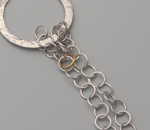 Kylie Jones's Flowing Chain Pendant - , Contemporary Wire Jewelry, Beads, Flowing chain pendant