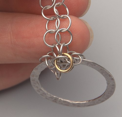 Kylie Jones's Flowing Chain Pendant - , Contemporary Wire Jewelry, Beads, Flowing chain pendant