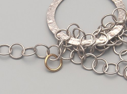 Kylie Jones's Flowing Chain Pendant - , Contemporary Wire Jewelry, Beads, Flowing chain pendant