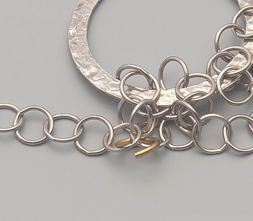 Kylie Jones's Flowing Chain Pendant - , Contemporary Wire Jewelry, Beads, Flowing chain pendant