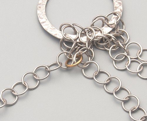 Kylie Jones's Flowing Chain Pendant - , Contemporary Wire Jewelry, Beads, Flowing chain pendant